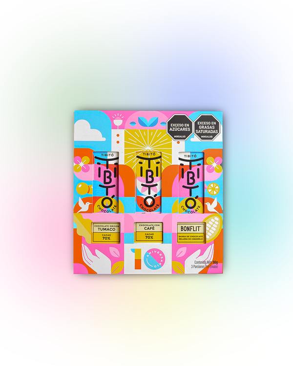 Caja 3 Chocolates Tibitó 10° Aniversario - Edición Especial