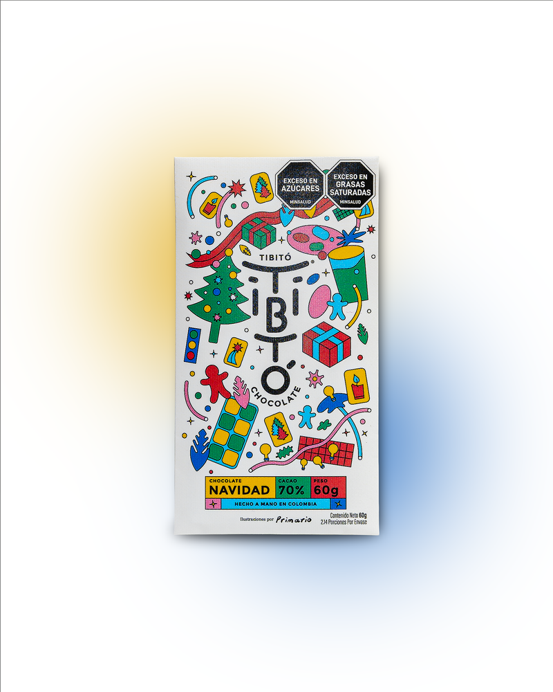 
                  
                    Chocolate oscuro 70% cacao sabor navidad
                  
                