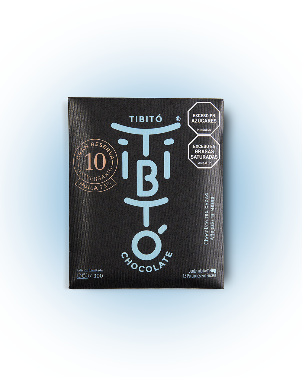 Chocolate Añejado Gran Reserva Huila 75% cacao - 10° Aniversario Edición Especial