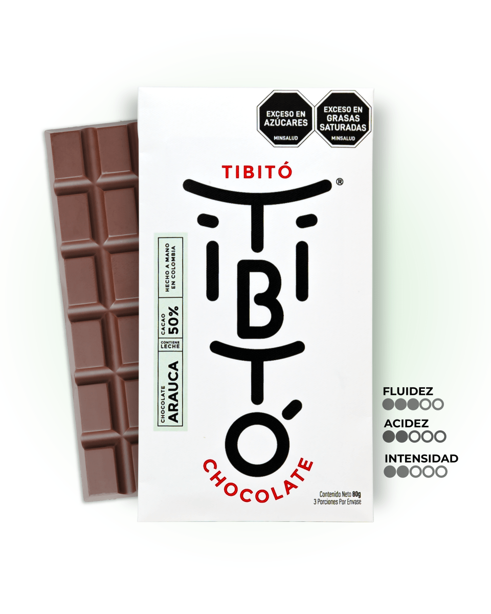 Chocolate Arauca 50% cacao con leche - Tibitó