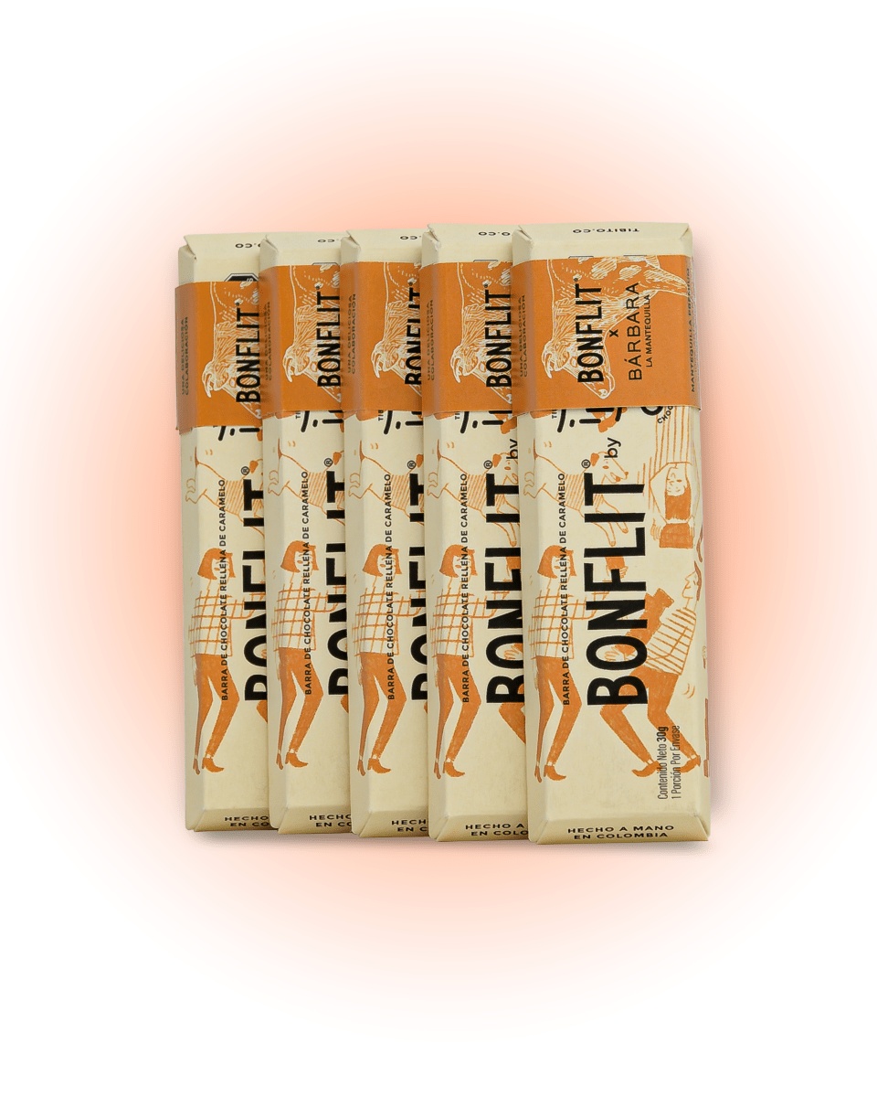 
                  
                    Chocolate caramelo relleno Bonflit (5 unidades) - Tibitó
                  
                