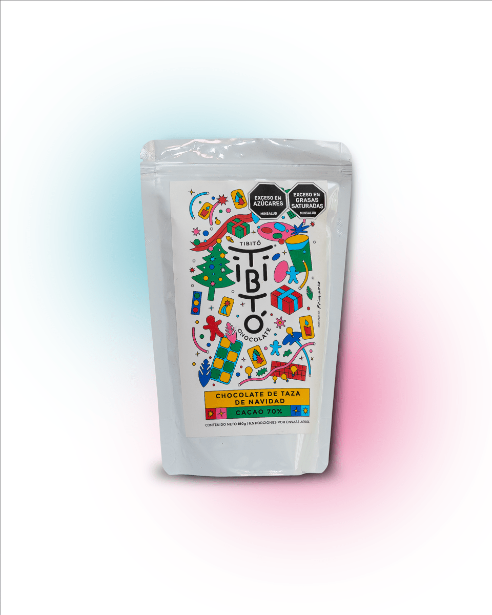 Chocolate de taza Navidad 70% cacao - Tibitó