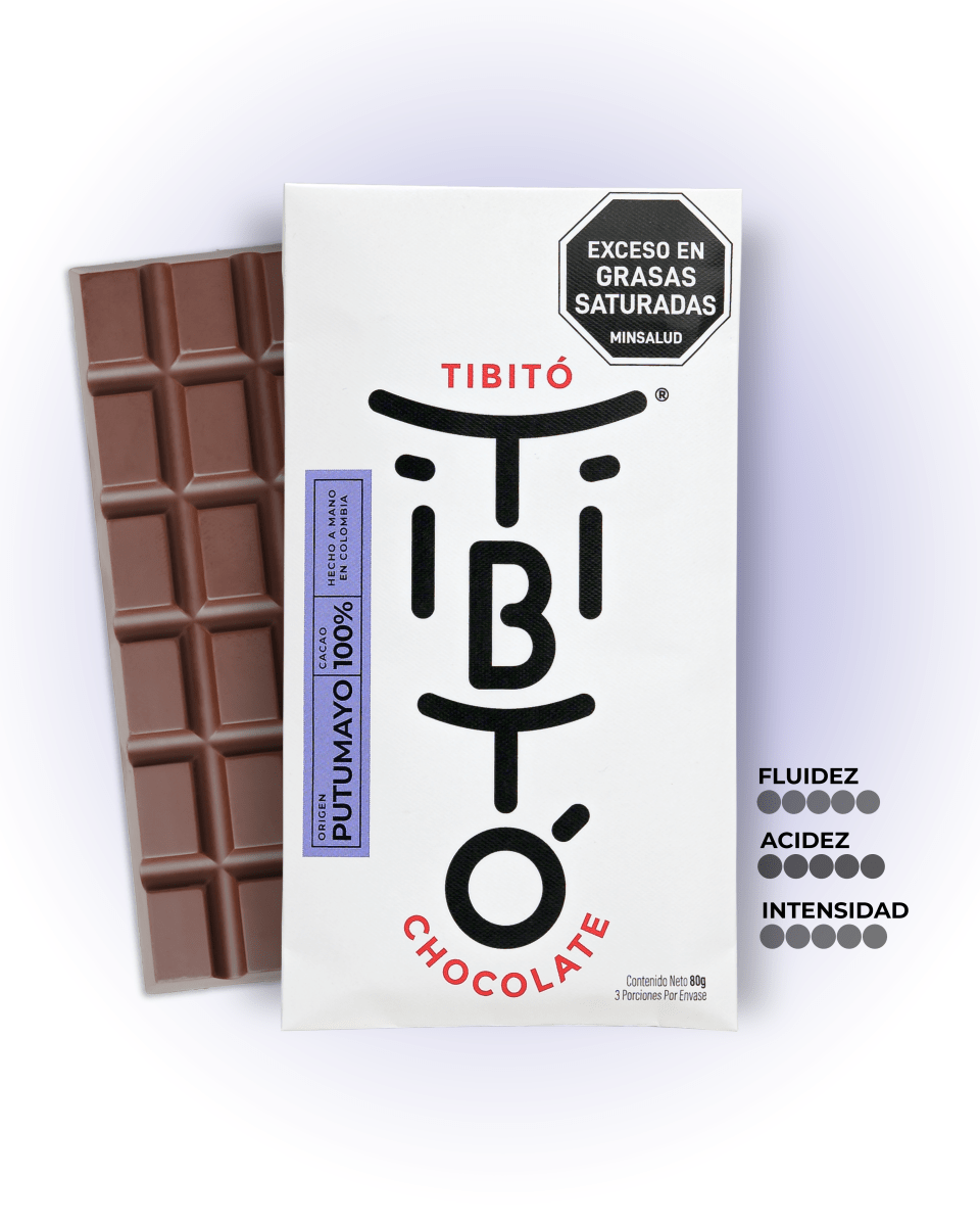 Chocolate extraoscuro Putumayo 100% cacao - Tibitó