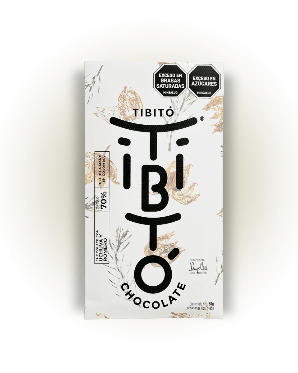 
                  
                    Chocolate oscuro 70 % cacao con uchuva y romero - Tibitó
                  
                