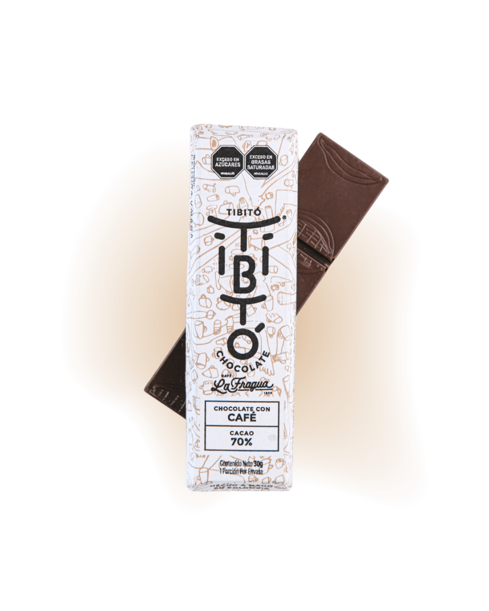 
                  
                    Chocolate oscuro 70% con café - Tibitó
                  
                