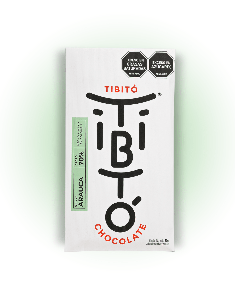 Chocolate oscuro Arauca 70% cacao - Tibitó