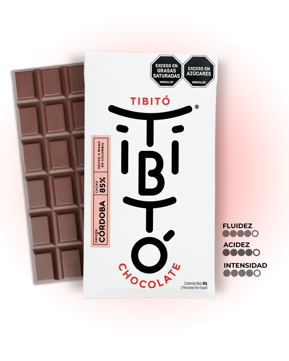 Chocolate oscuro Cordoba 85% cacao - Tibitó