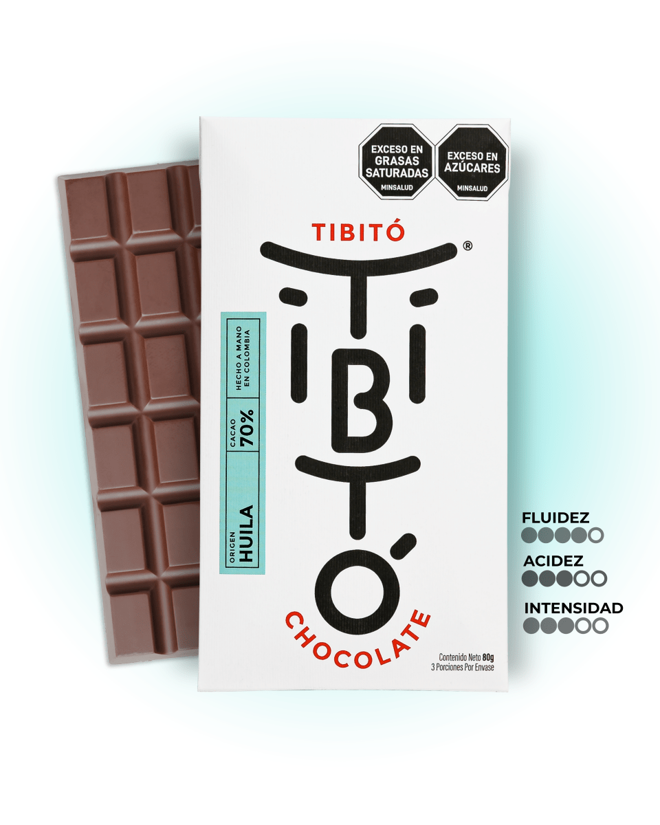
                  
                    Chocolate oscuro Huila 70% cacao - Tibitó
                  
                
