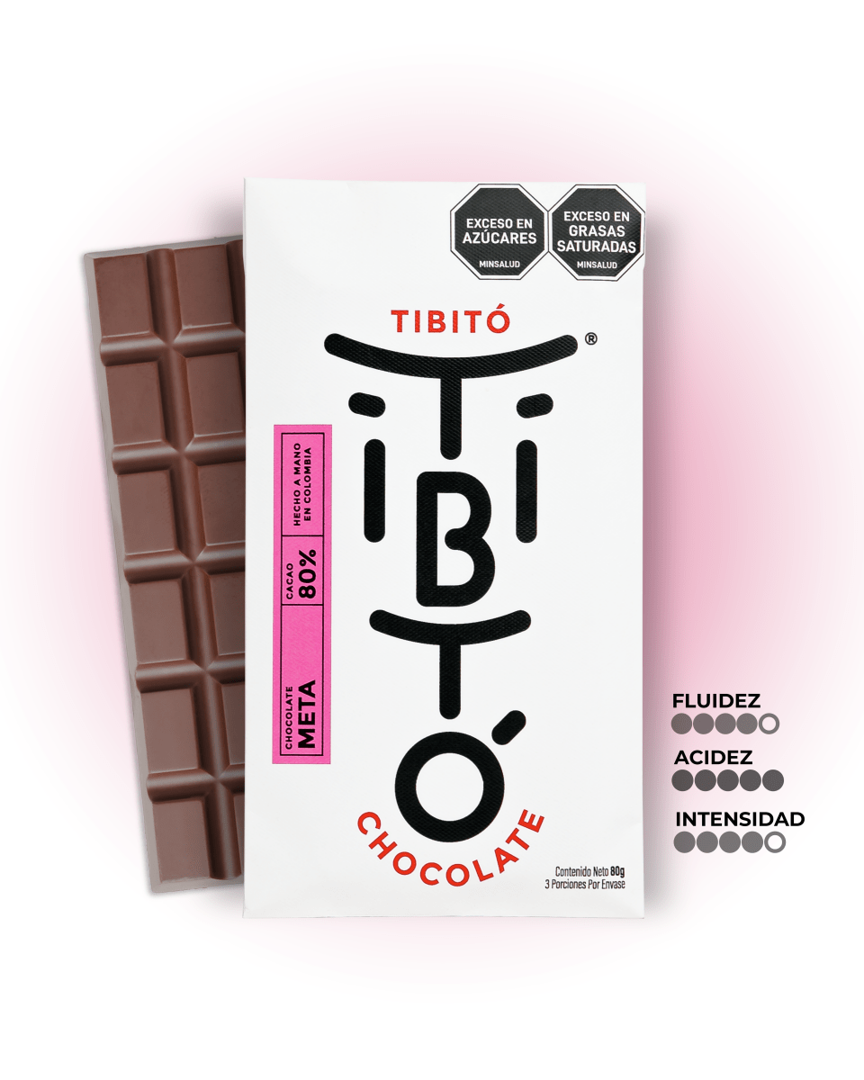 Chocolate oscuro Meta 80% cacao - Tibitó