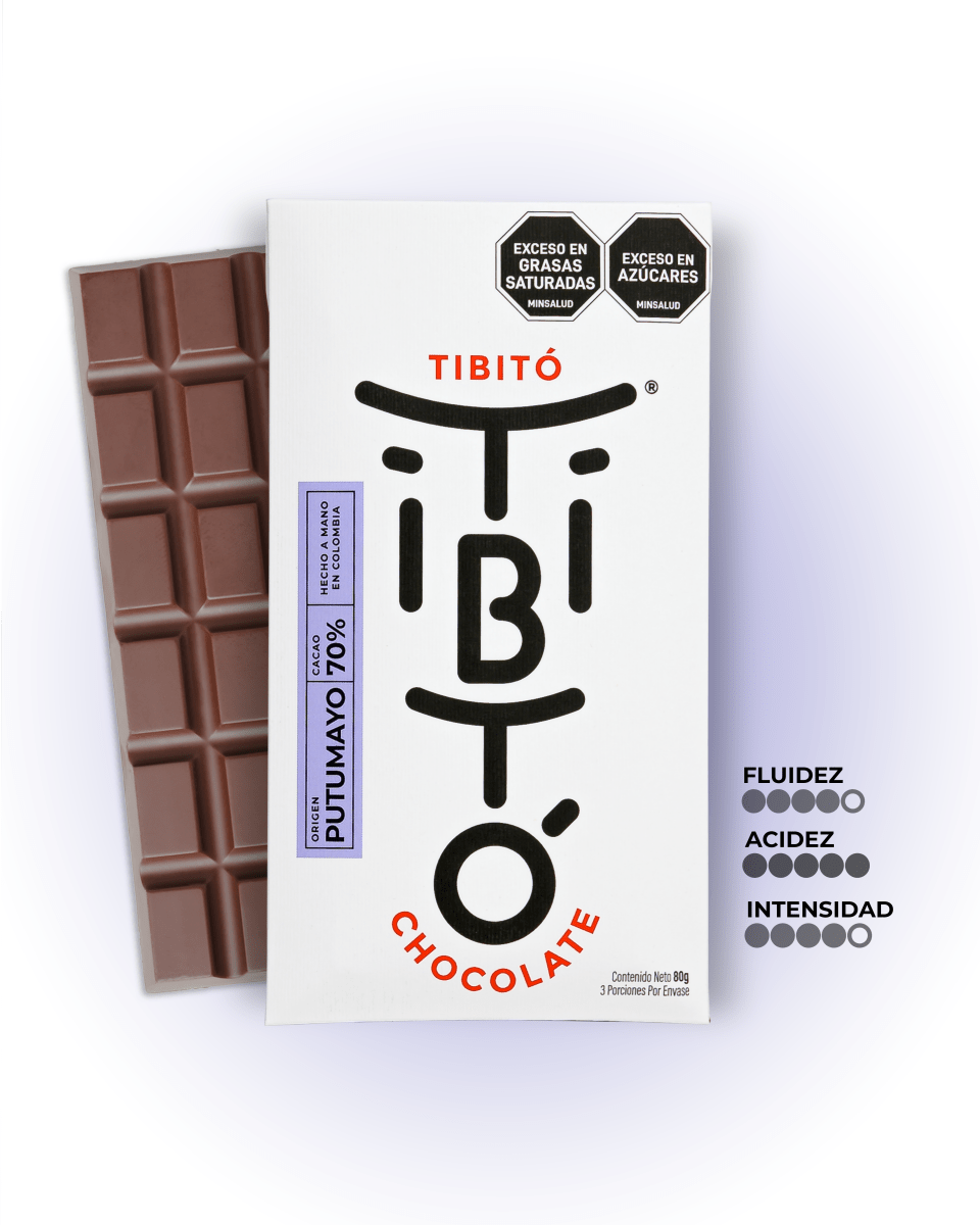 Chocolate oscuro Putumayo 70% cacao - Tibitó
