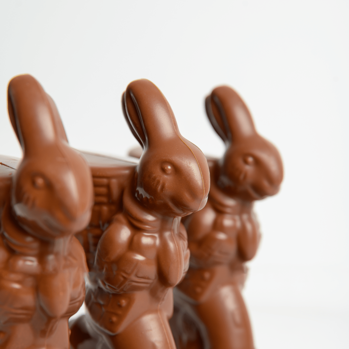 Paquete de 3 Conejos de Pascua de Caramelo 40% - Tibitó